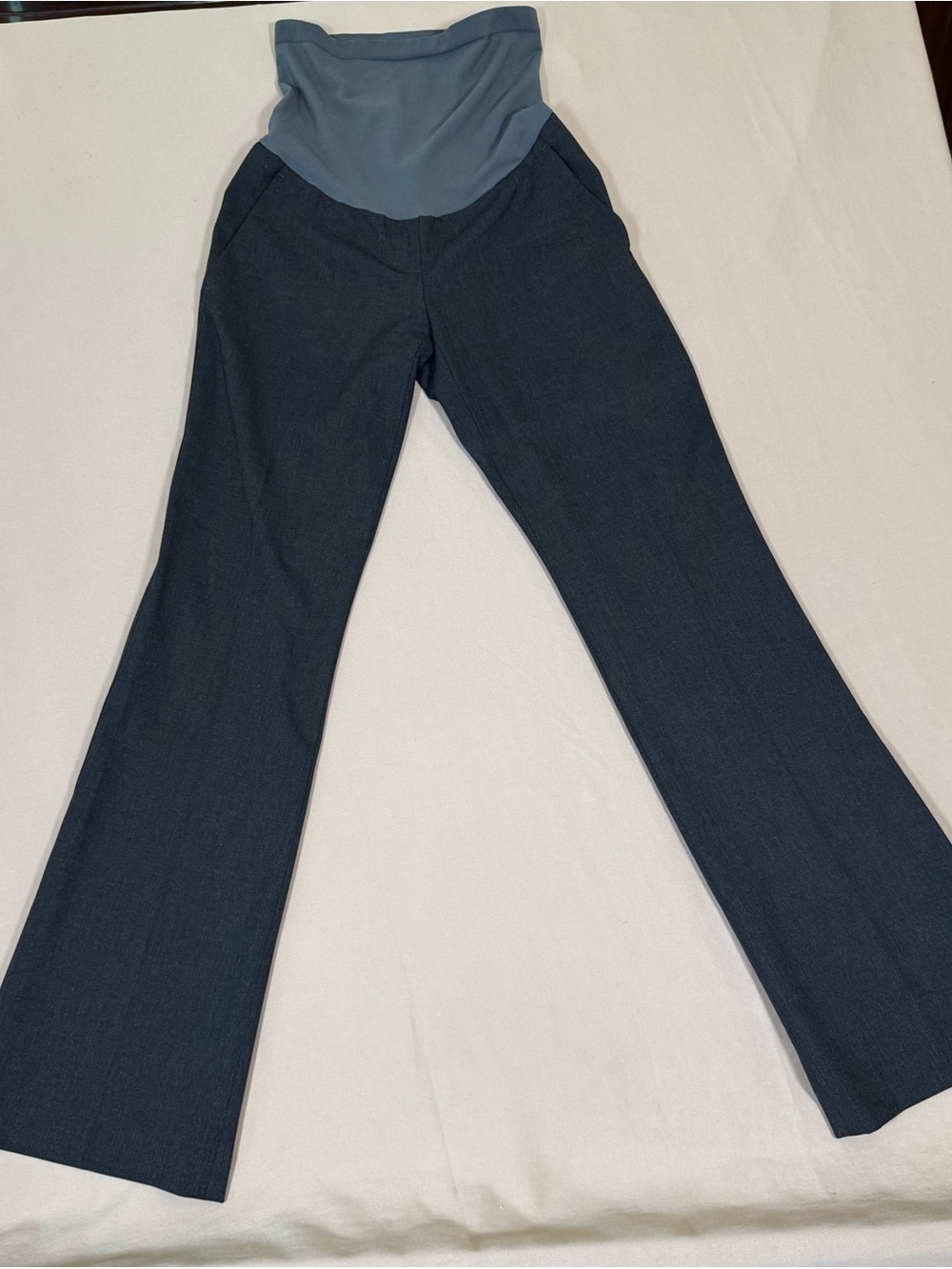 A Pea in the Pod, Maternity Grey Slacks with Secret Fit Belly, size Small.